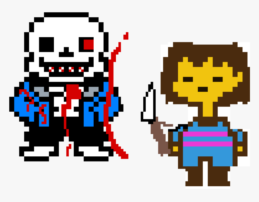 Undertale Sans Papyrus Hoodie Coat Teen Tops Cosplay - Sans The Skeleton Pixel Art, HD Png Download, Free Download