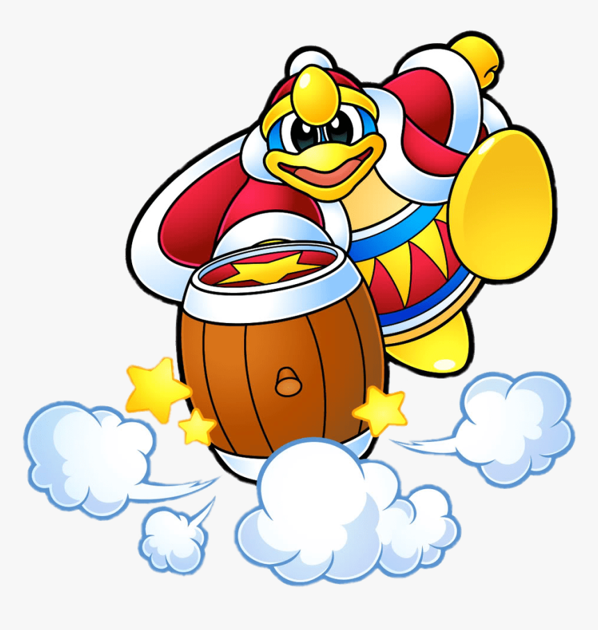 Kirby King Dedede Slamming Down Hammer - Kirby Super Star Ultra Artwork, HD Png Download, Free Download