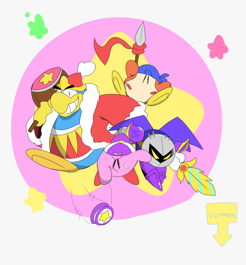 Kirby King Dedede Meta Knight And Bandana Waddle Dee, HD Png Download, Free Download