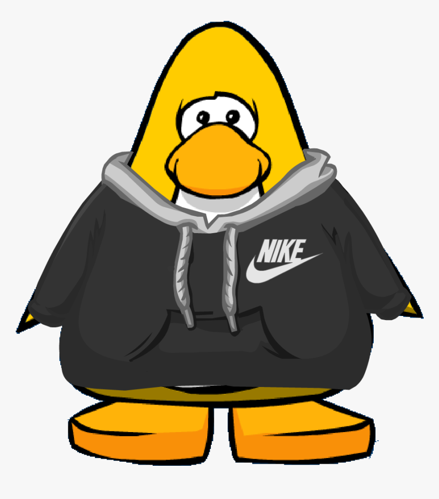 Nike Hoodie In Playercard - Club Penguin Green Penguin, HD Png Download, Free Download