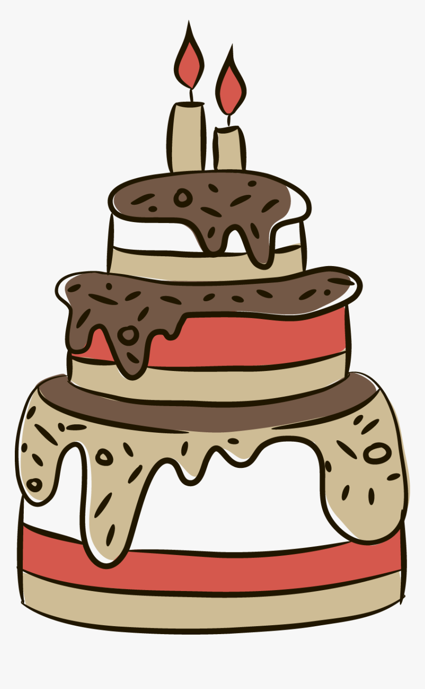 Birthday Cake Clip Art - Cake Png Flat, Transparent Png, Free Download