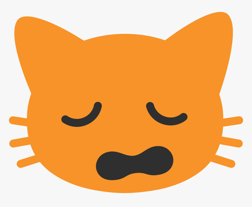 Transparent Weary Emoji Png - Weary Cat Face Emoji, Png Download, Free Download