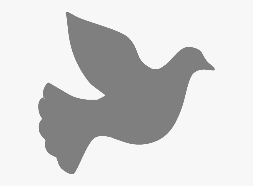 Grey Love Dove Png At Clker Vector Png - White Dove Png Clipart, Transparent Png, Free Download