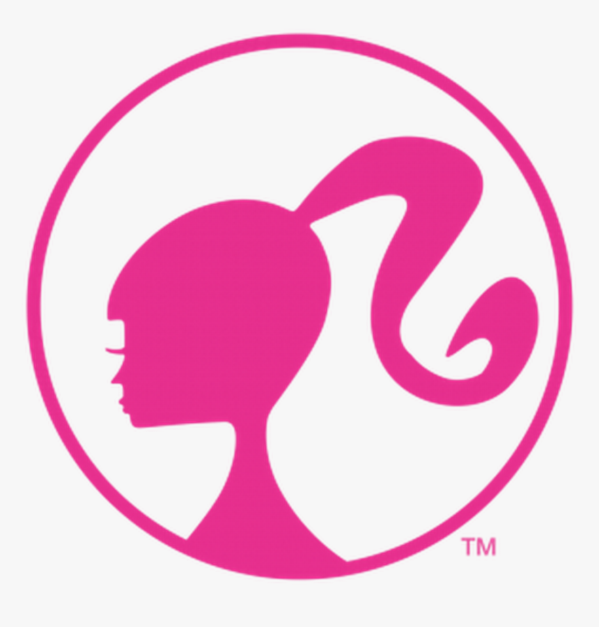 Ken Barbie Clip Art Logo Borders And Frames - Pink Head Barbie Logo, HD Png Download, Free Download