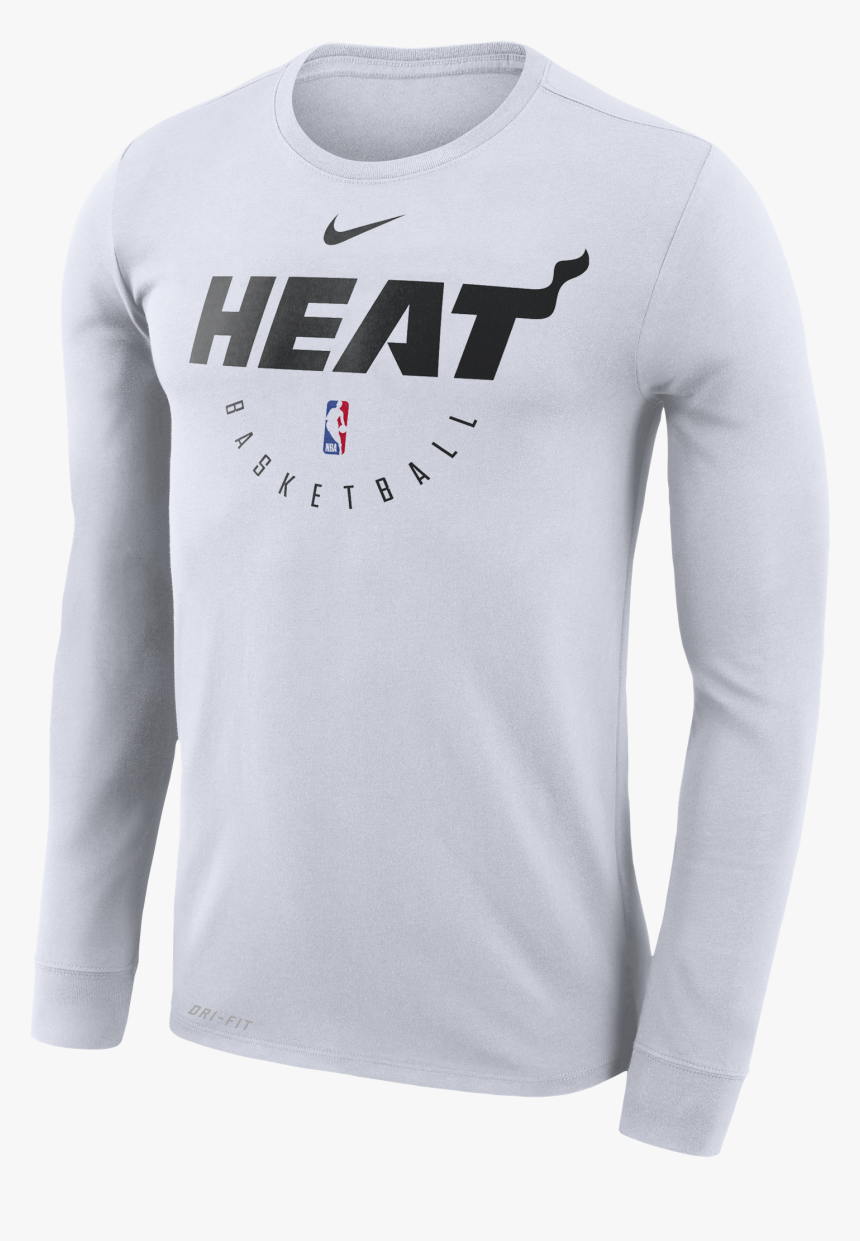 Nike Miami Heat Long Sleeve 2018 Practice Tee - Miami Heat, HD Png Download, Free Download