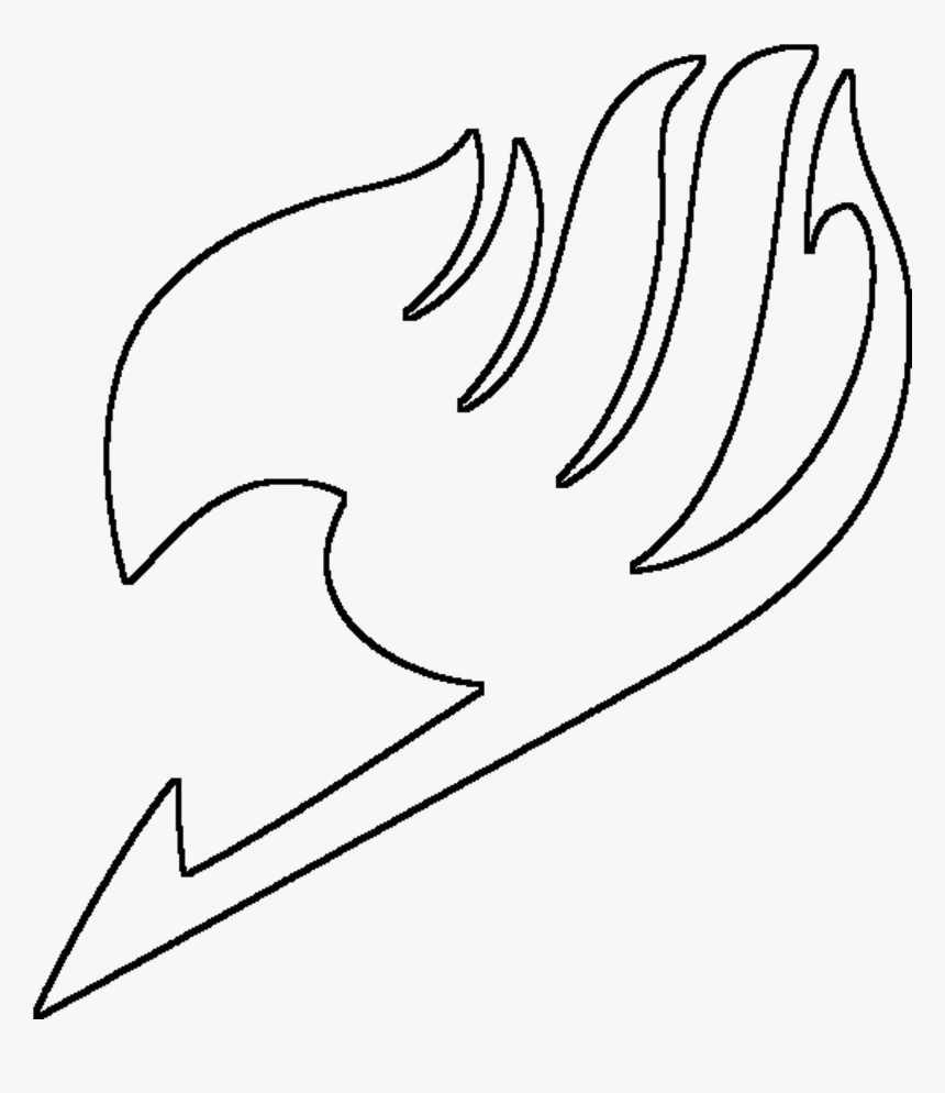 Transparent Anime Lineart Png Fairy Tail Logo Transparent White Png Download Kindpng