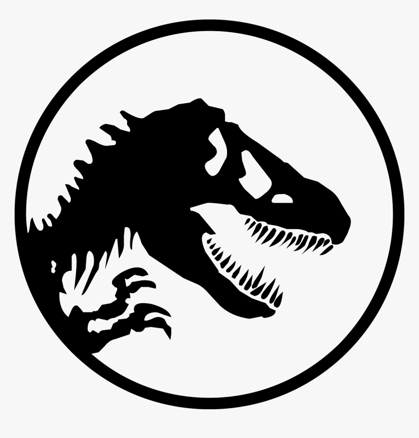 Youtube Jurassic Park Logo Silhouette - Jurassic Park Dinosaur Logo, HD Png Download, Free Download