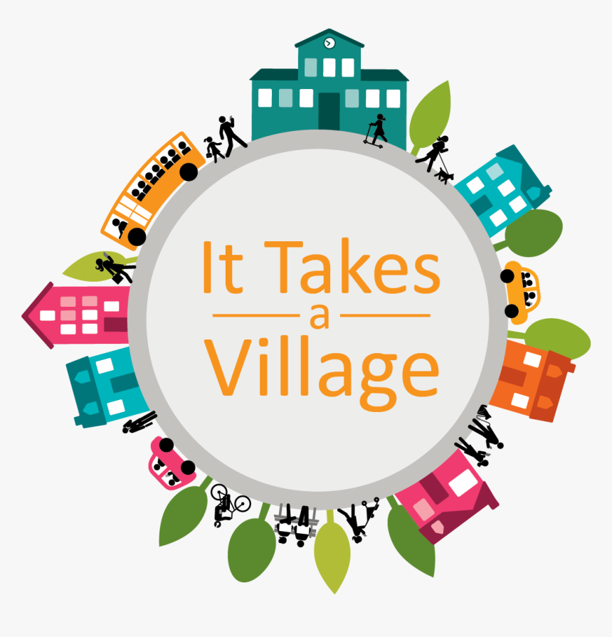 It takes a village. Global Village лого. Text, Village. Outlet Village лого. Family Village надпись.