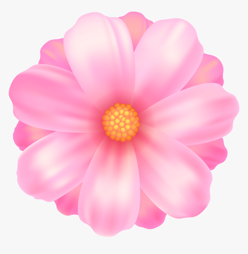 Pink Flowers Floral Design Drawing Clip Art - Pink Flower Clipart Png, Transparent Png, Free Download