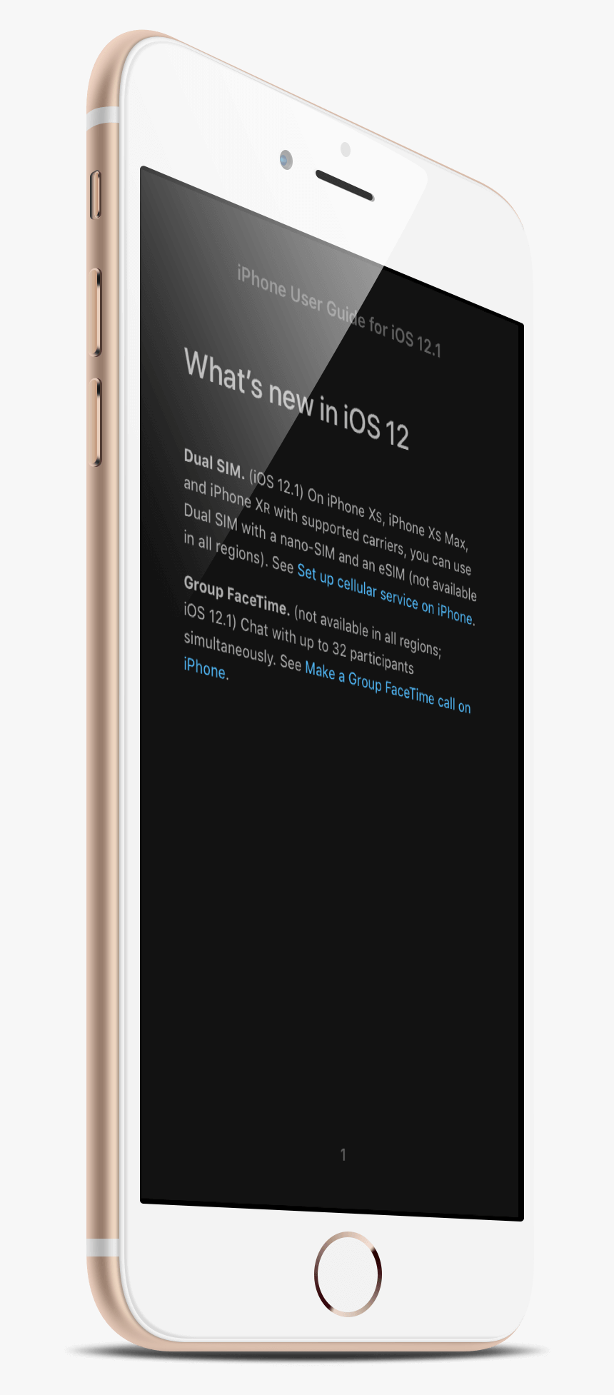 Update To The Ios User Guide For Ios - Smartphone, HD Png Download, Free Download