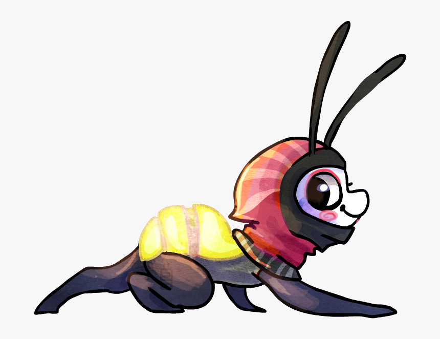 Lightning Bug Png Transparent Lightning Bug - Transparent Bug Cartoon, Png Download, Free Download