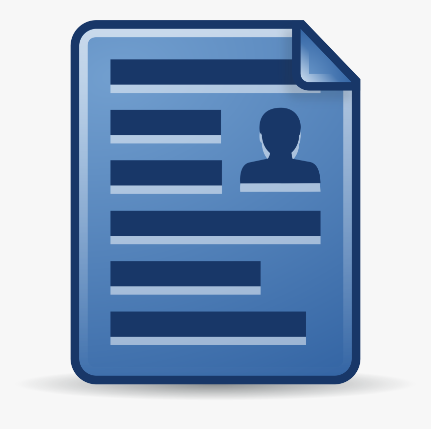 Contact Document Clip Arts - Documento Pessoal Png Icon, Transparent Png, Free Download