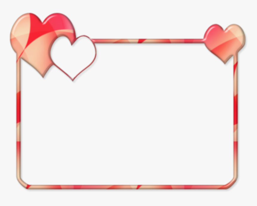 Mq Red Hearts Frame Frames Border Borders Rectangle- - Heart Rectangle Border, HD Png Download, Free Download