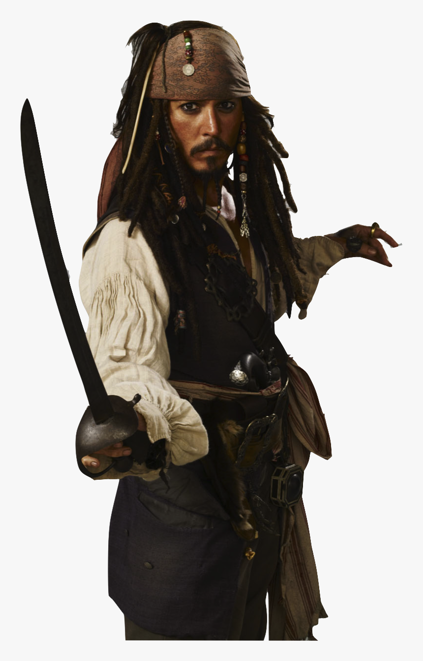Captain Jack Sparrow Free Png Image - Pirates Of The Caribbean Png, Transparent Png, Free Download