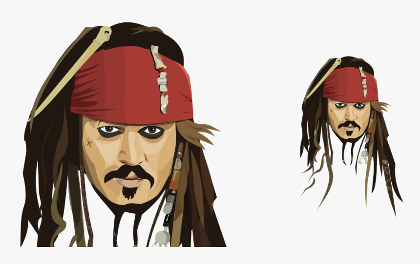 Jack Sparrow Transparent Image - Captain Jack Sparrow Vector, HD Png Download, Free Download