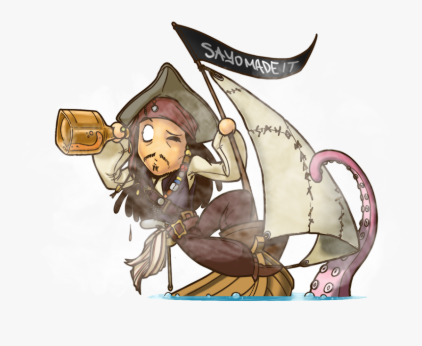 Jack Sparrow - Draw Cartoon Jack Sparrow, HD Png Download, Free Download