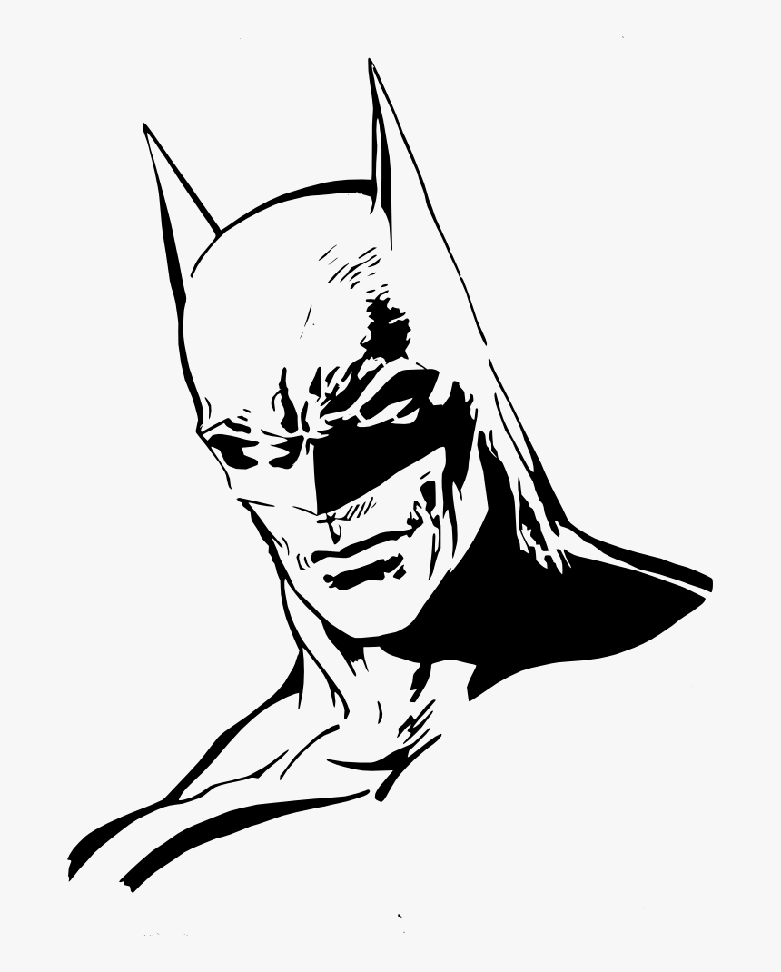 Jack Drawing Pop Art Transparent Png Clipart Free Download - Batman Black  And White Png, Png Download - kindpng