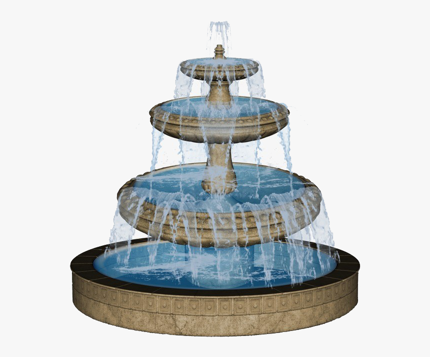 Fountain Png Free Download - Garden Water Fountain Png, Transparent Png, Free Download