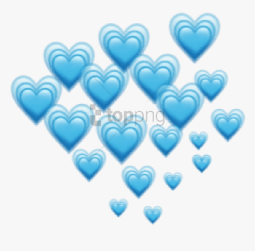 Art - Blue Heart Emojis Png, Transparent Png, Free Download