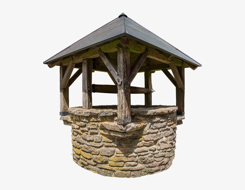 Old Fountain Png , Png Download - Water Well Roof, Transparent Png, Free Download