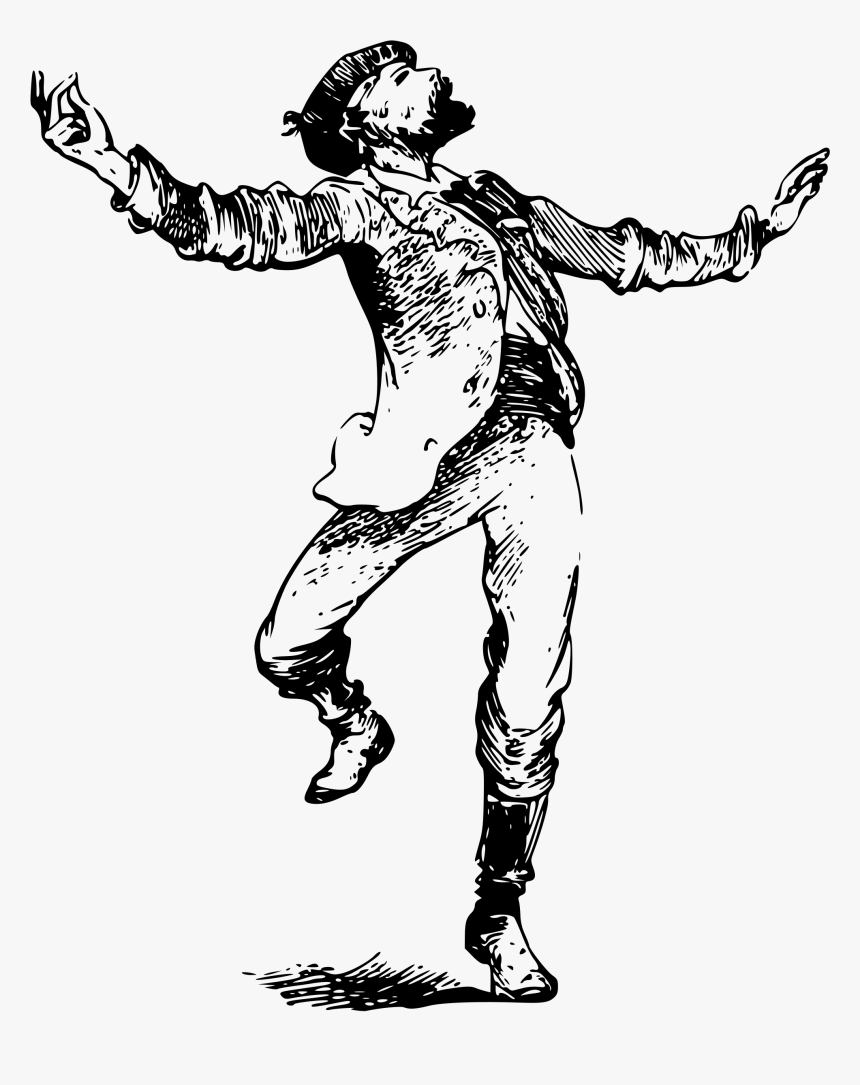 Man Dancing Transparent Png - Man Dancing Vintage, Png Download, Free Download