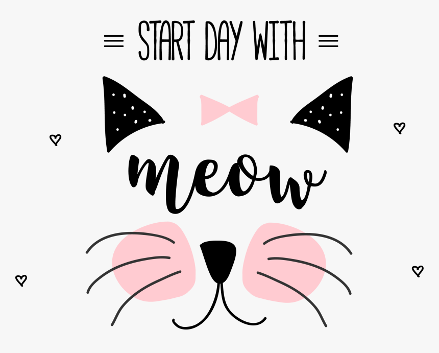 Cat Meow Png - Orelha De Gatinho Desenho, Transparent Png, Free Download