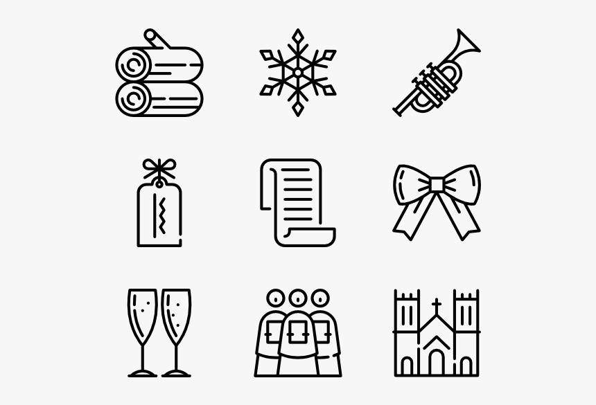 Christmas Collection Line Craft - Handicraft Icon, HD Png Download, Free Download