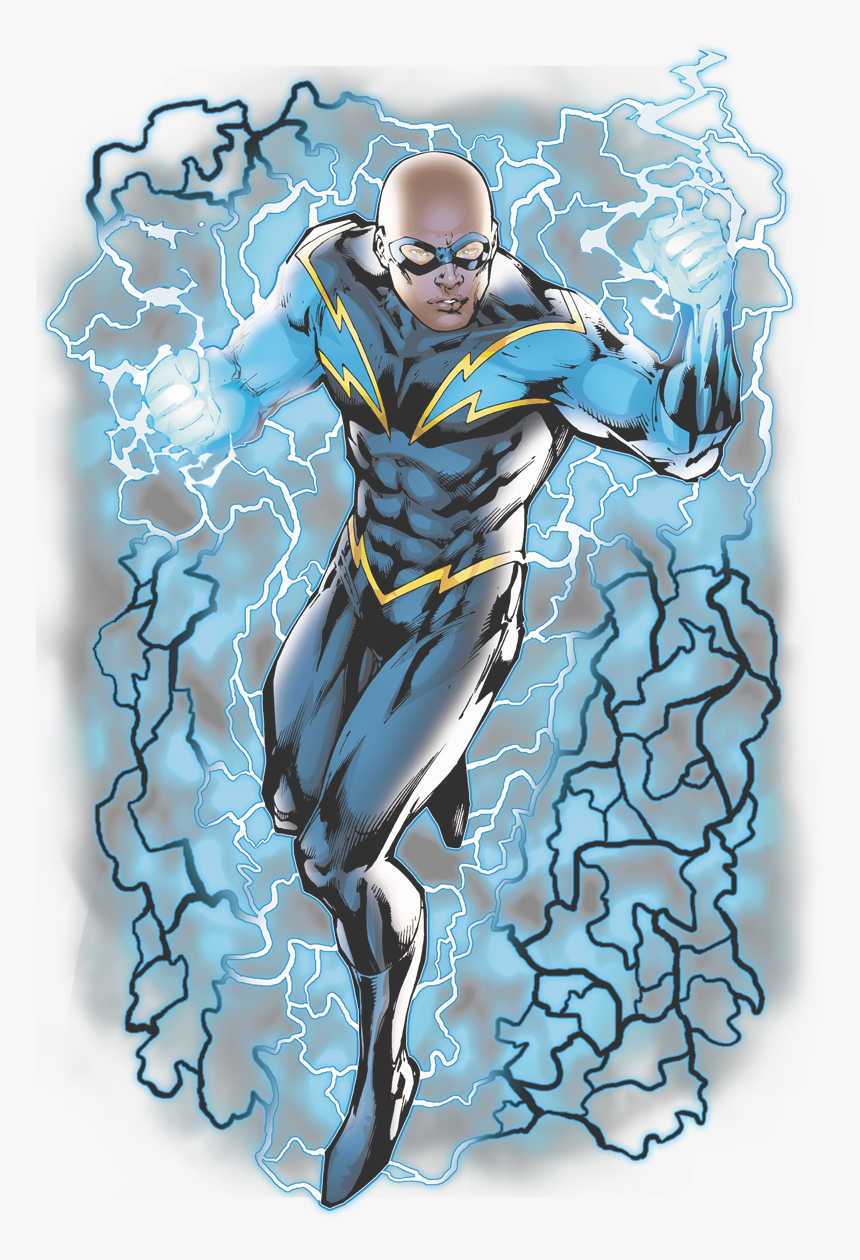Black Lightning Dc Comics Transparent, HD Png Download, Free Download