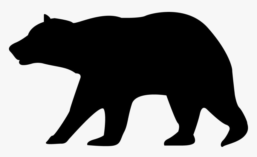 Black Free Download Best - Silhouette Bear Clipart, HD Png Download, Free Download