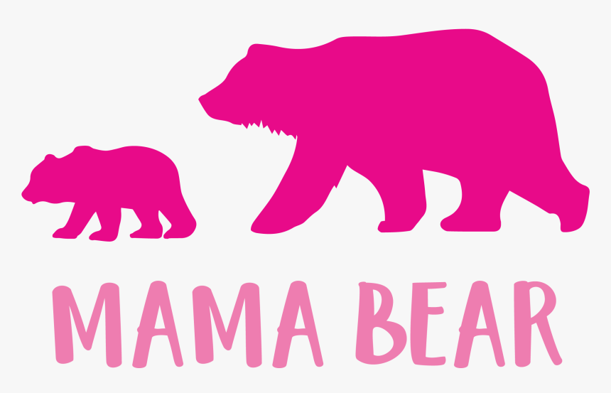 Mama-bear Cutting Files Svg, Dxf, Pdf, Eps Included - Free Mama Bear Svg, HD Png Download, Free Download
