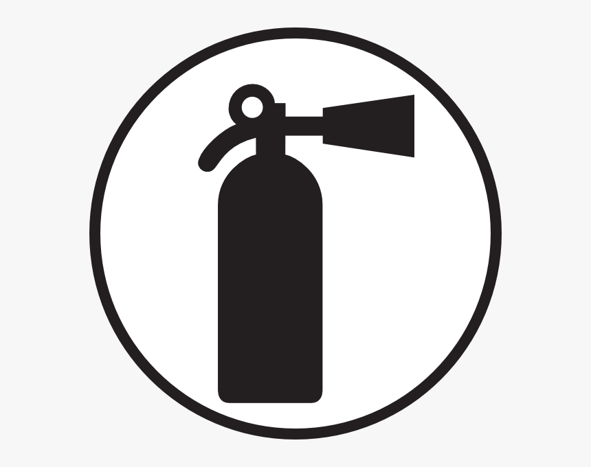 Fire Distinguisher In Circle Clip Art - Fire Extinguisher Icon Circle, HD Png Download, Free Download