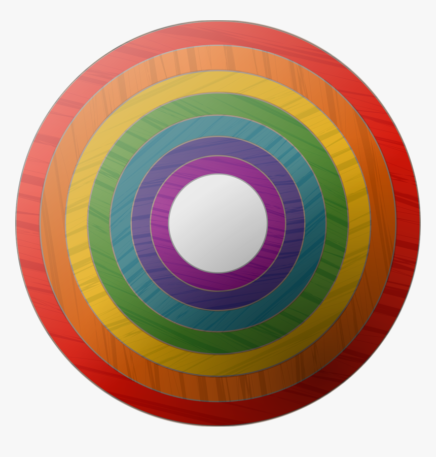 Rainbow Button Symbol The Lgbt Flag Colors Free Picture - Bandera Gay En Circulo, HD Png Download, Free Download
