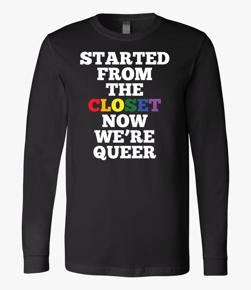 Queer Closet Lgbt Rainbow Flag Gay Lesbian Pride Long - Bella + Canvas Unisex Jersey Long Sleeve T Shirt 3501, HD Png Download, Free Download