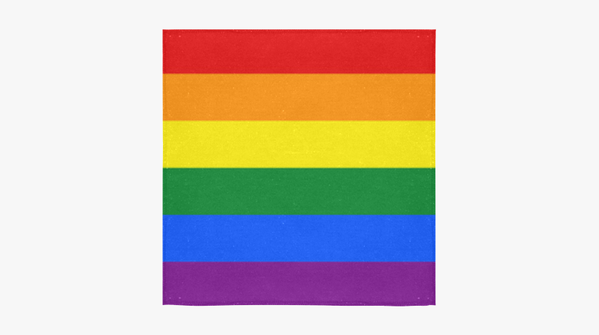 Gay Pride Rainbow Flag Stripes Square Towel 13“x13” - Rainbow Flag Background Square, HD Png Download, Free Download