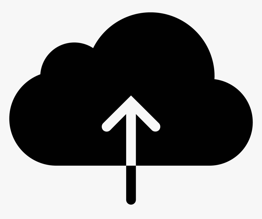 Upload To Cloud Filled Icon - White Upload Icon Png, Transparent Png, Free Download