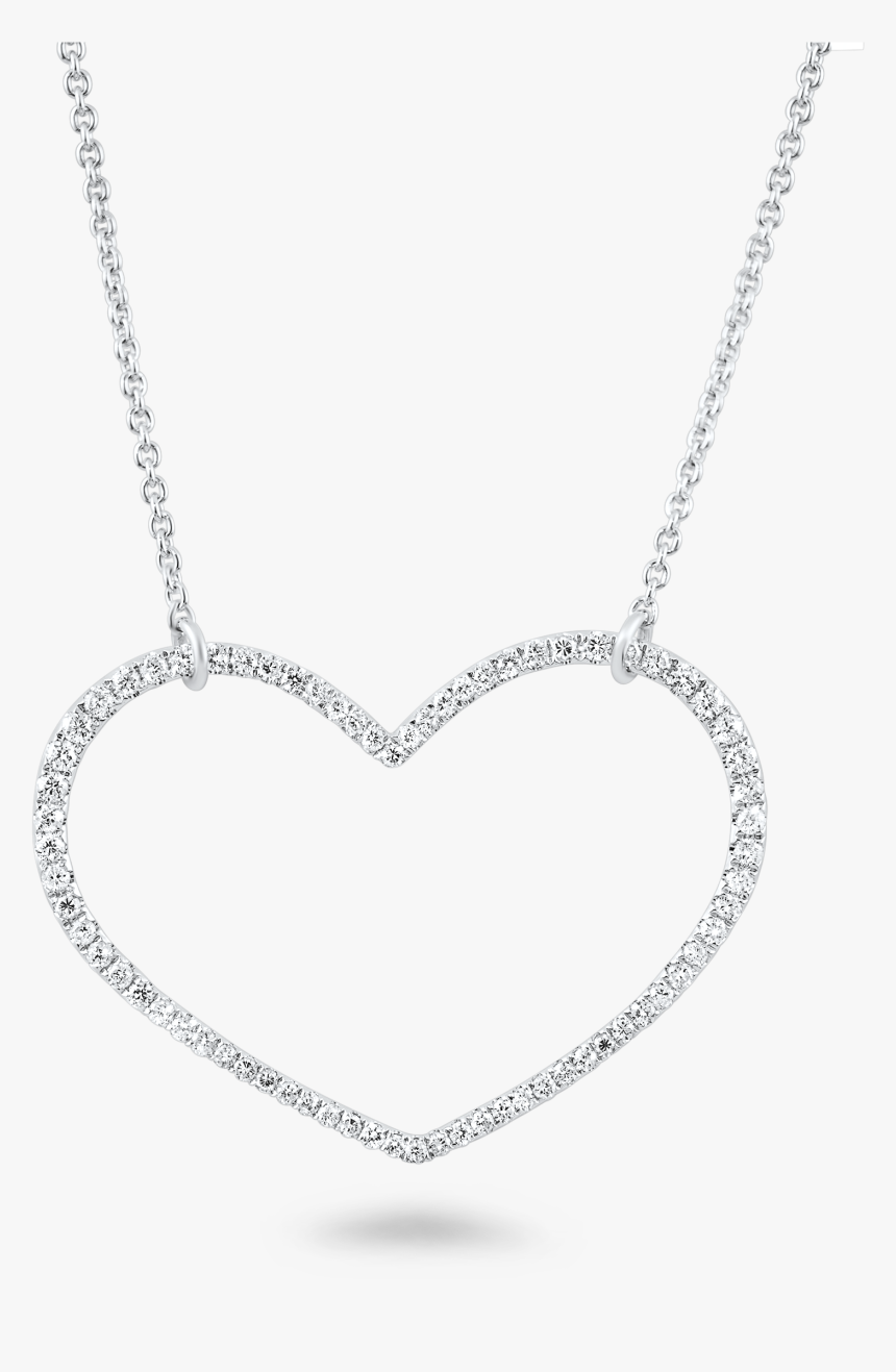 Diamond Heart Drawing At Getdrawings - Necklace, HD Png Download, Free Download