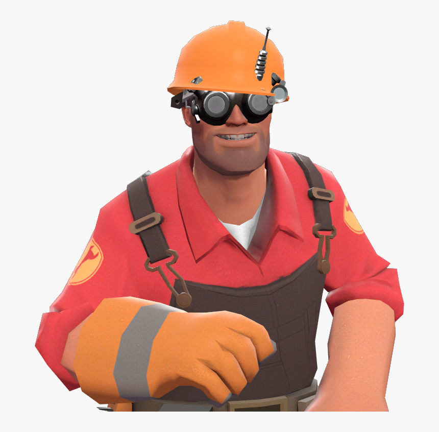 Tf2 Engineer Without Glasses, HD Png Download, Free Download
