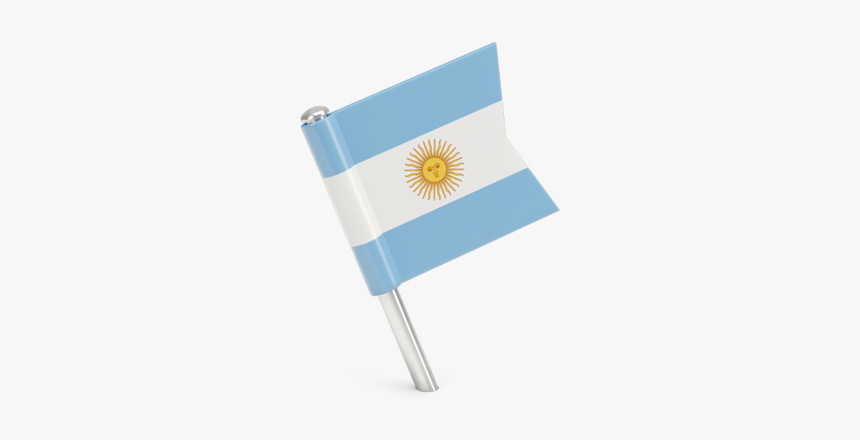 Square Flag Pin - Argentina Flag Pin Png, Transparent Png, Free Download