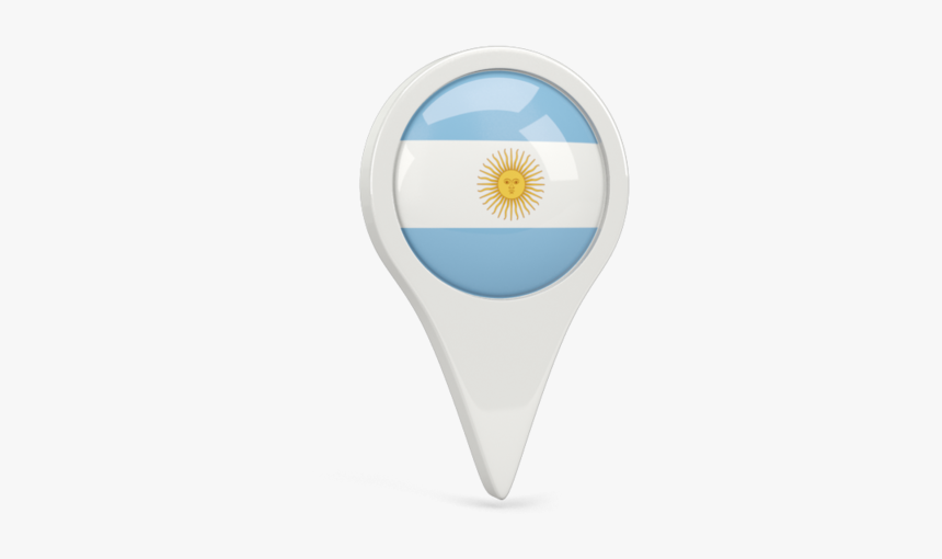 Round Pin Icon - Argentina Flag Pin Icon, HD Png Download, Free Download