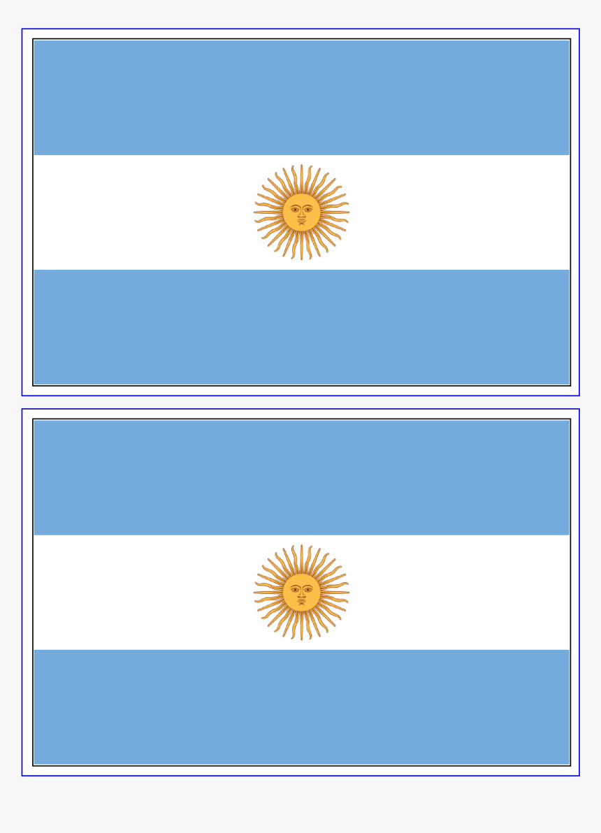 Printable Small Argentina Flag, HD Png Download, Free Download