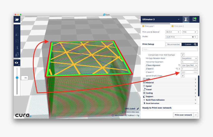 Cura Z Seam Alignment, HD Png Download, Free Download