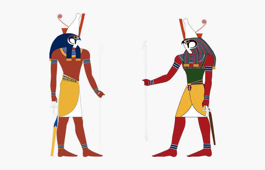 Egyptian, Mummy, Ancient, Colourful, Religion - Egypt Bird Gods, HD Png Download, Free Download