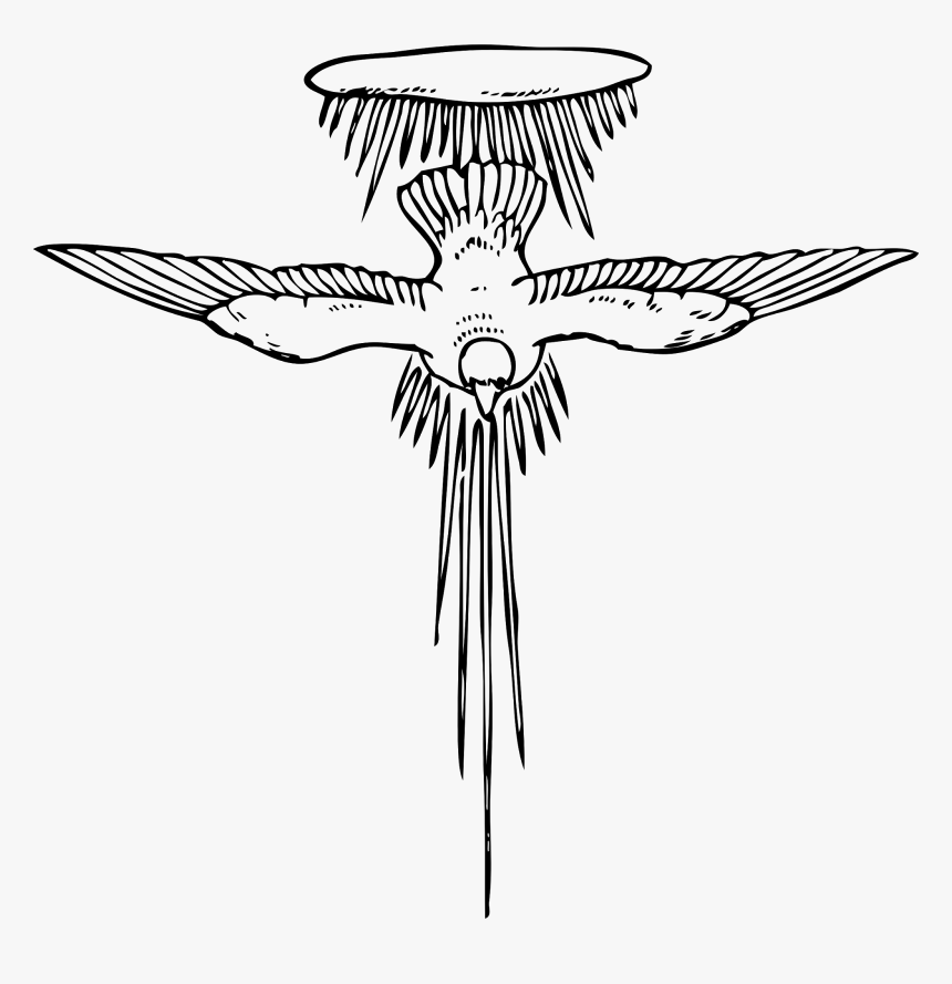 Holy Spirit Svg Clip Arts - Holy Spirit Line Art, HD Png Download, Free Download