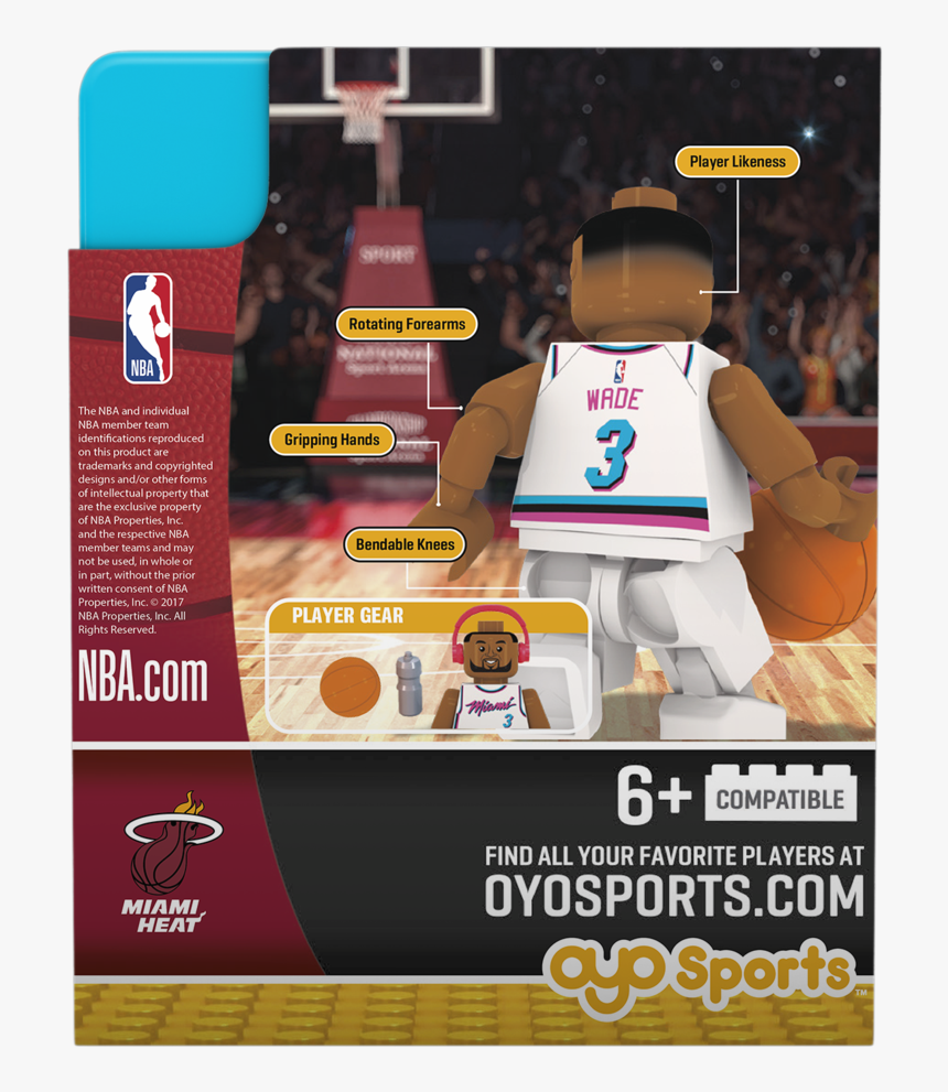 Oyo Sports Miami Heat Dwyane Wade Vice Uniform City, HD Png Download, Free Download