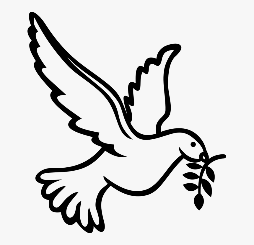 Columbidae Calvary Chapel West - Holy Spirit Dove Drawing, HD Png Download, Free Download