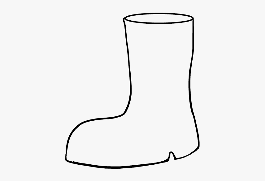 How To Draw Boots - Easy To Draw Boot, HD Png Download, Free Download