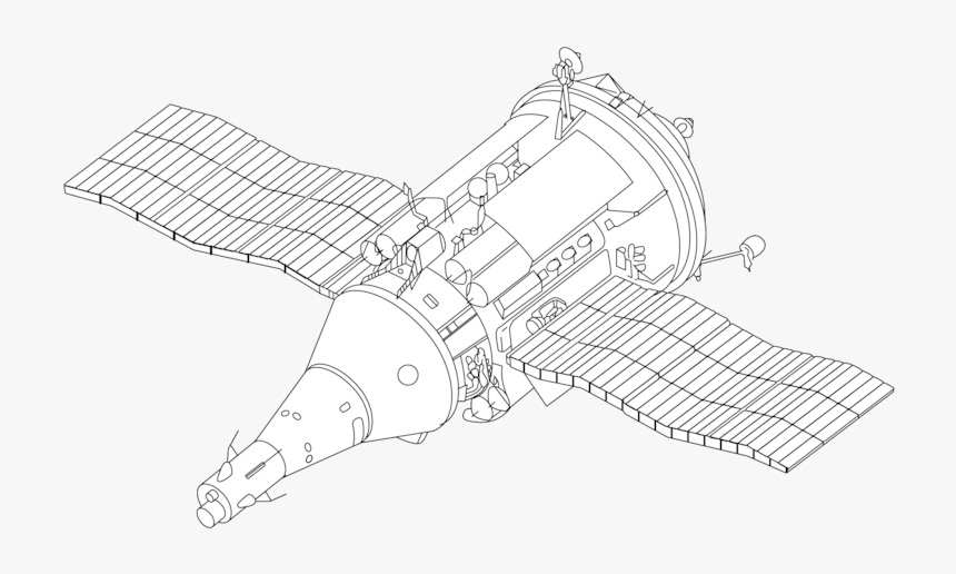 Tks Spacecraft Drawing - Tks Spacecraft, HD Png Download, Free Download