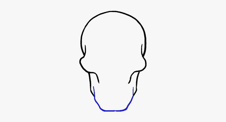 Skull Drawing - Facile Tete De Mort Dessin, HD Png Download, Free Download