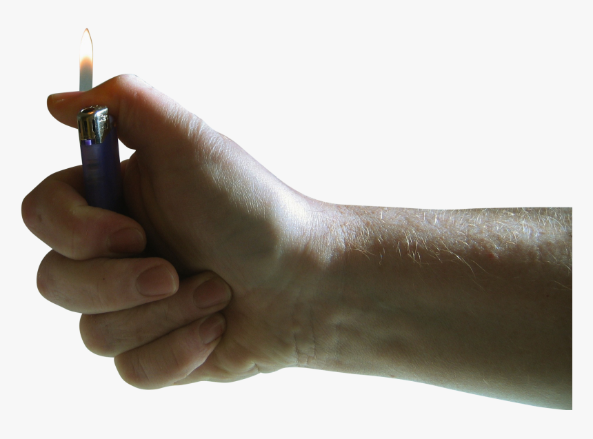 Hand With Lighter Png, Transparent Png, Free Download
