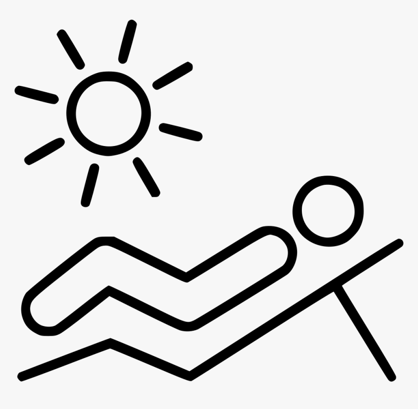 Beach Sunbathing Sun Tanning - Positive Mind Vector, HD Png Download, Free Download